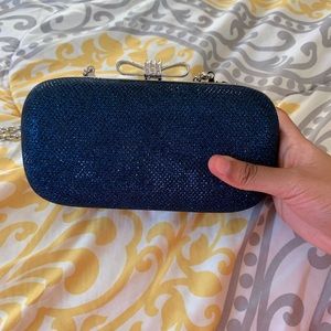 Navy blue sparkly crossbody bag (from Macy’s)